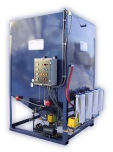 Photo of a Batch Oil Recycling System Unit.